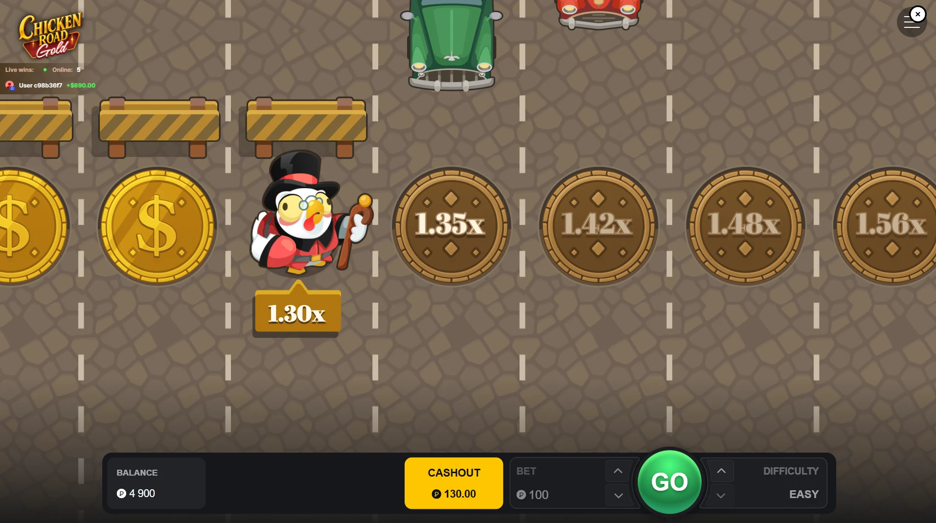 chicken road gold jogo